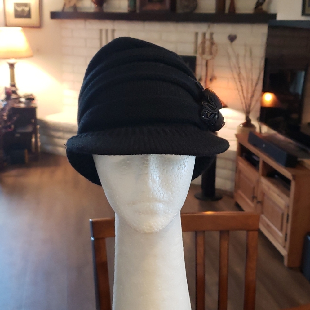 Stylish black hat